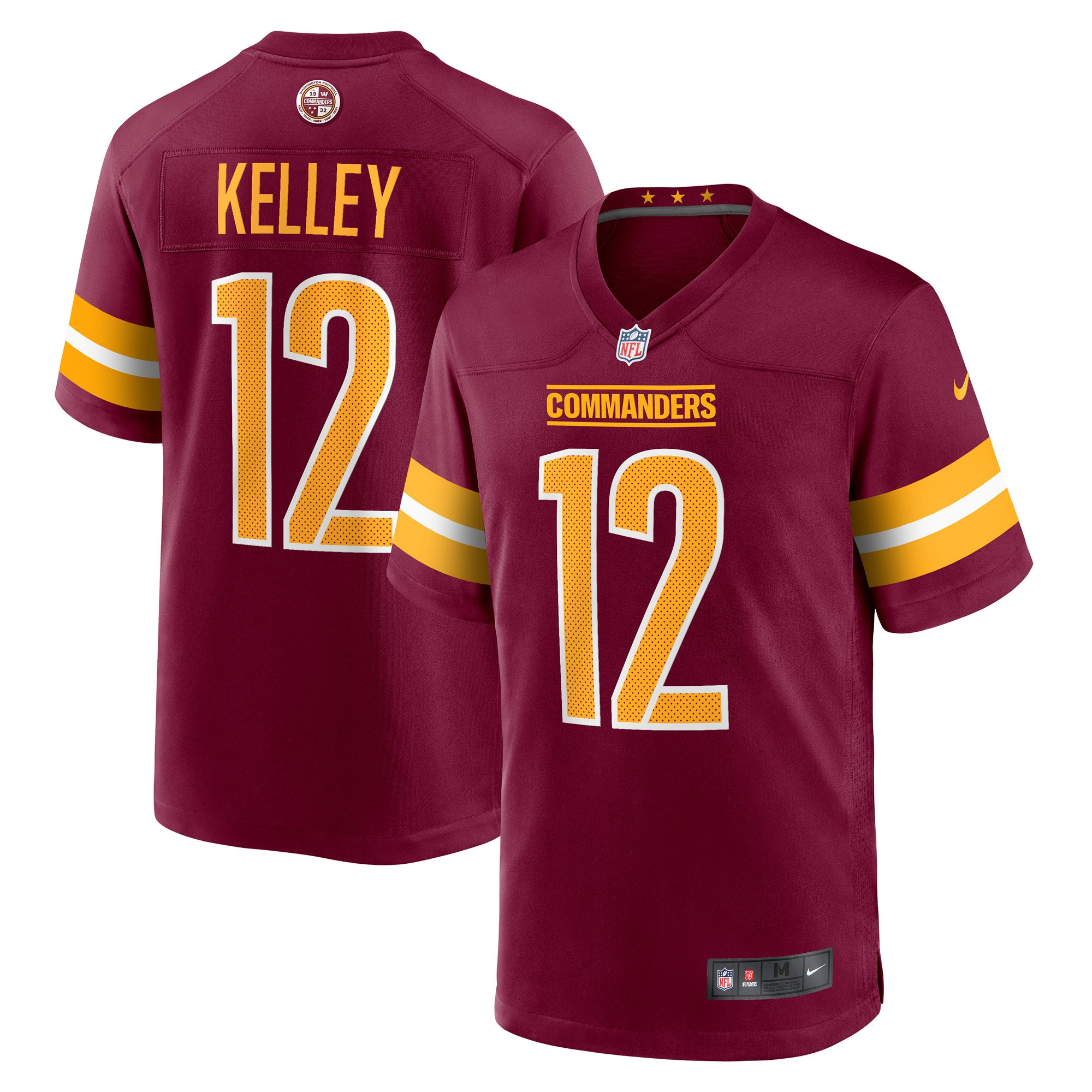 Cole Kelley Washington Commanders Player Game Jersey – Burgundy NFL