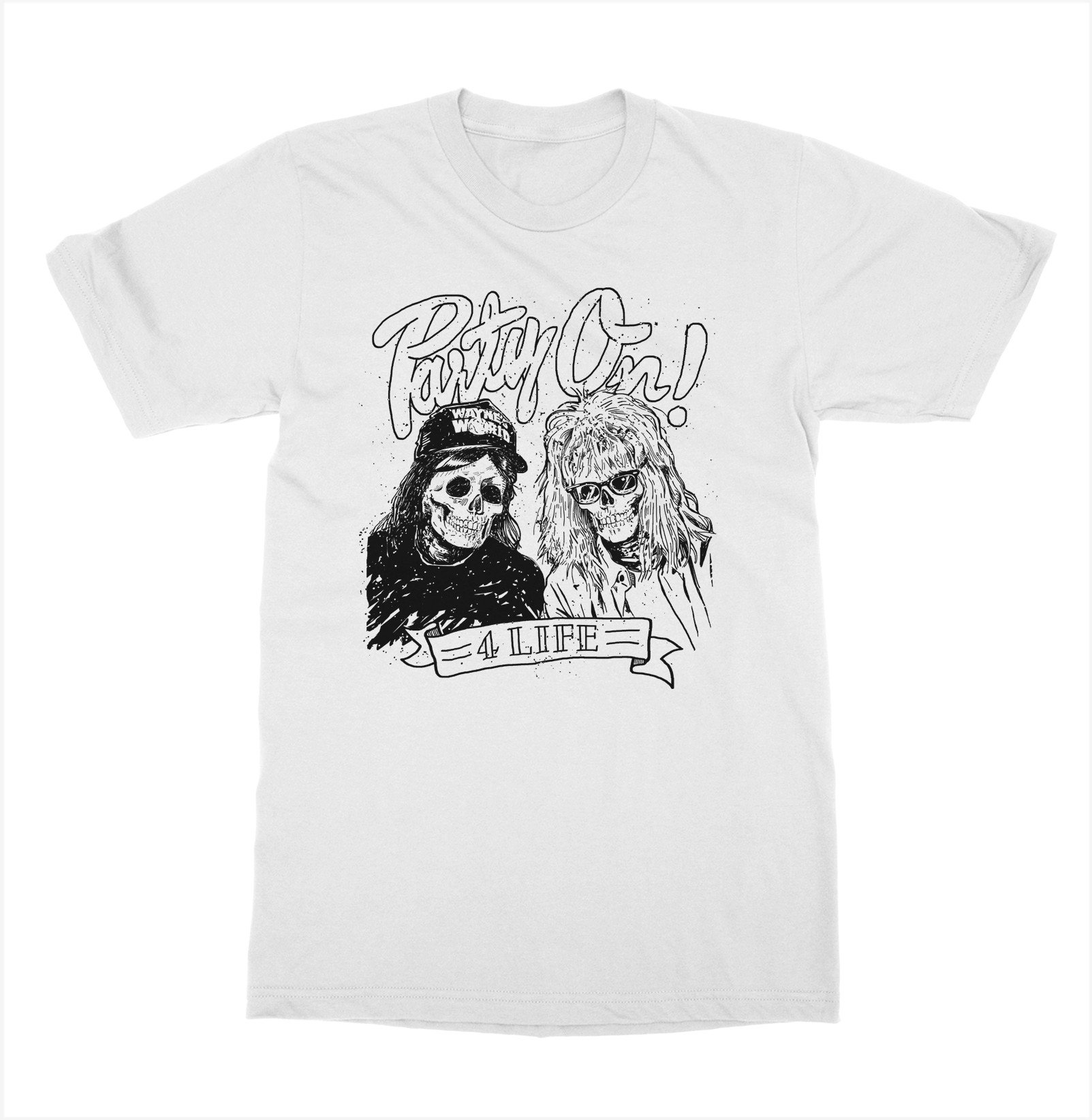 party-on-4-lyfe-wayne-s-world-t-shirt-corethermax
