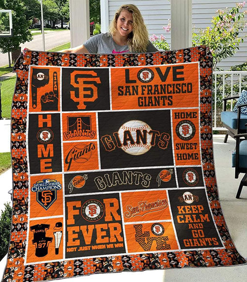 San Francisco Giants Home Sweet Home Quilt Blanket Great Customized Blanket Gifts For Birthday Christmas Thanksgiving