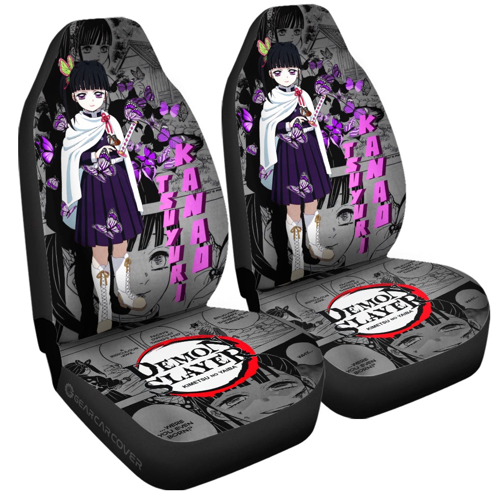 Tsuyuri Kanao Car Seat Covers Custom Demon Slayer Anime Mix Manga Gifts For Fans