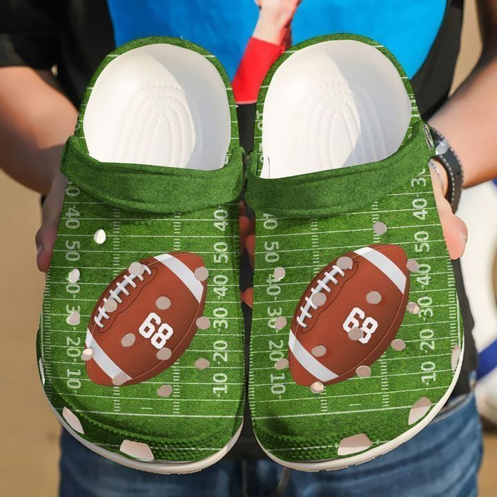 Football Personalized Love Classic Clogs Shoes