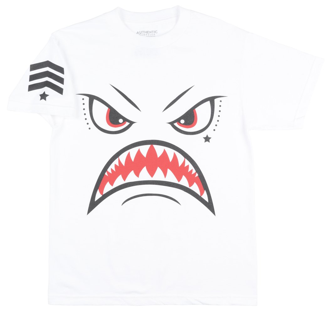 Shark Tooth T-Shirt Mens White Authentic Classics