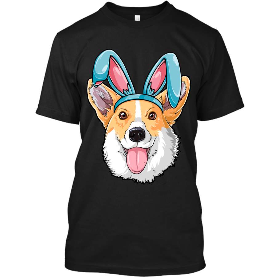 Easter Bunny Corgi T shirt Dog Boys Girl Kids Men Women Tee Custom Ultra Cotton