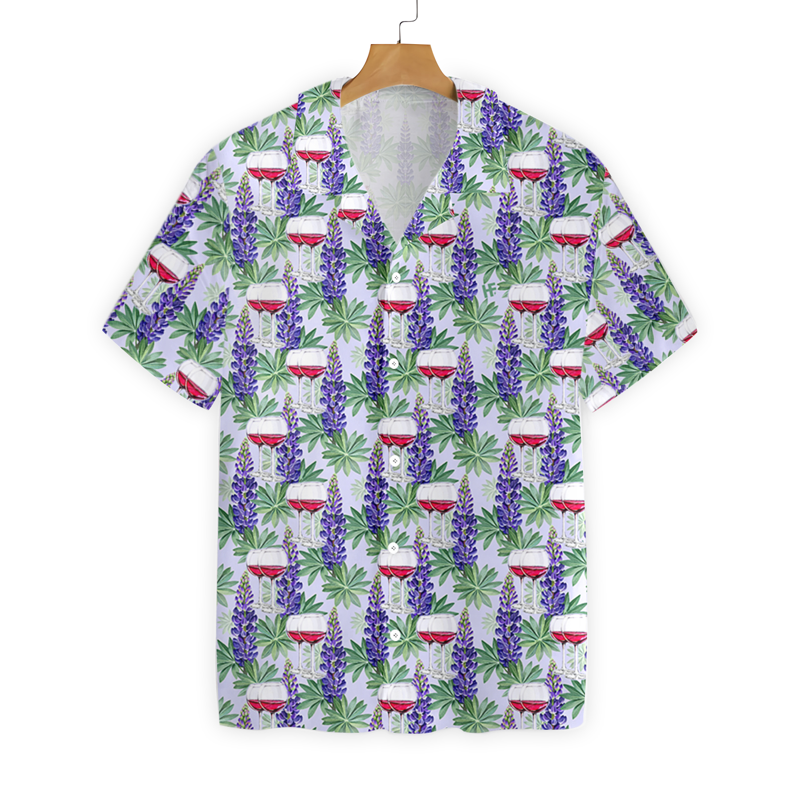 Wine Floral Tree 0807 Hawaii Shirt Ha103292