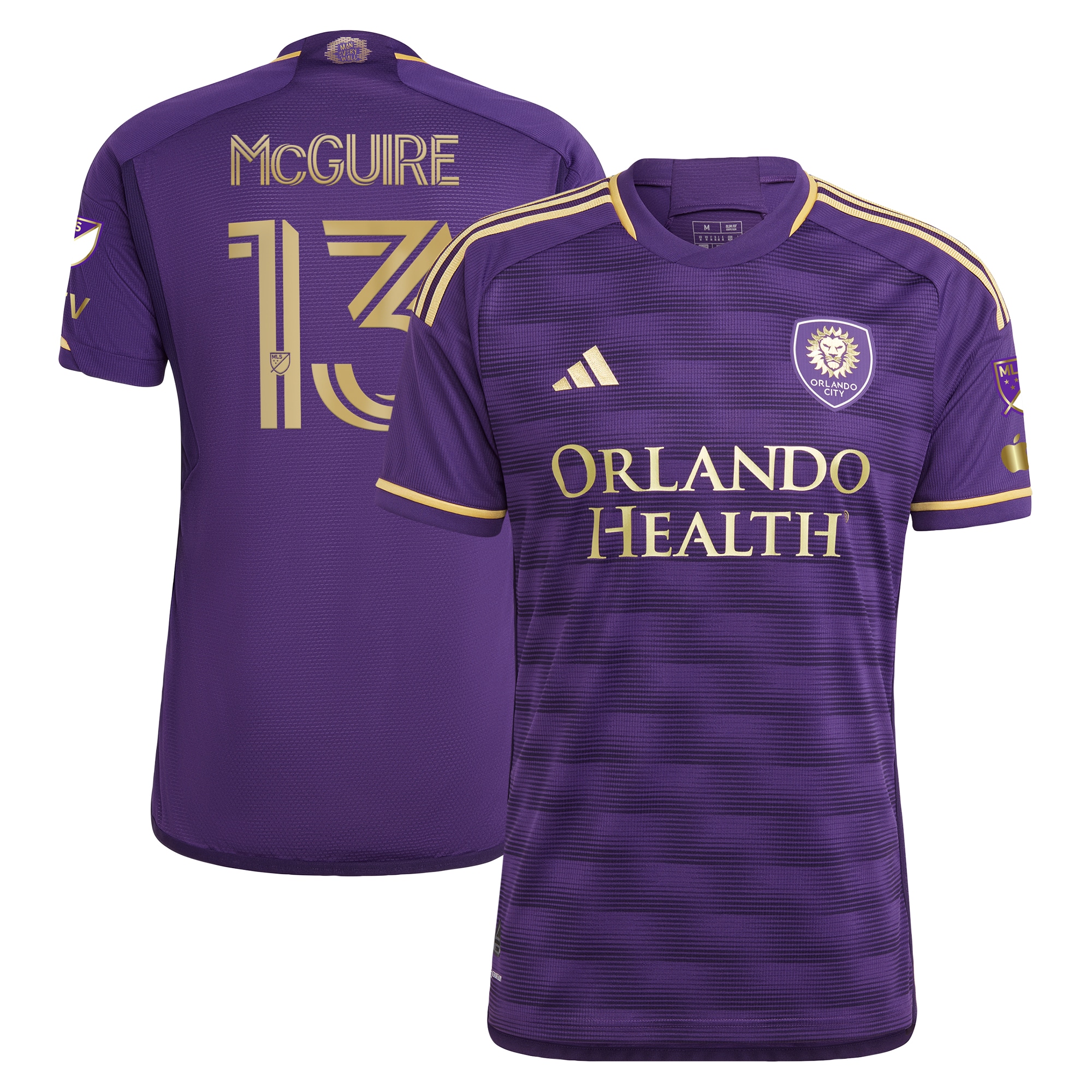 Duncan McGuire Orlando City SC 2024 The Wall Kit Authentic Player Jersey  Purple