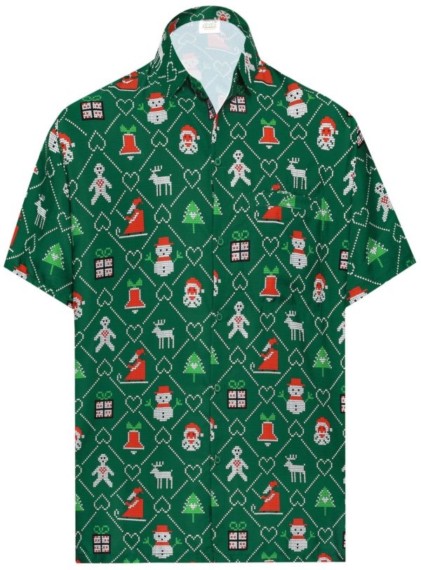 Santa Claus Ugly Christmas Hawaii Short Sleeve Shirt Ha19505