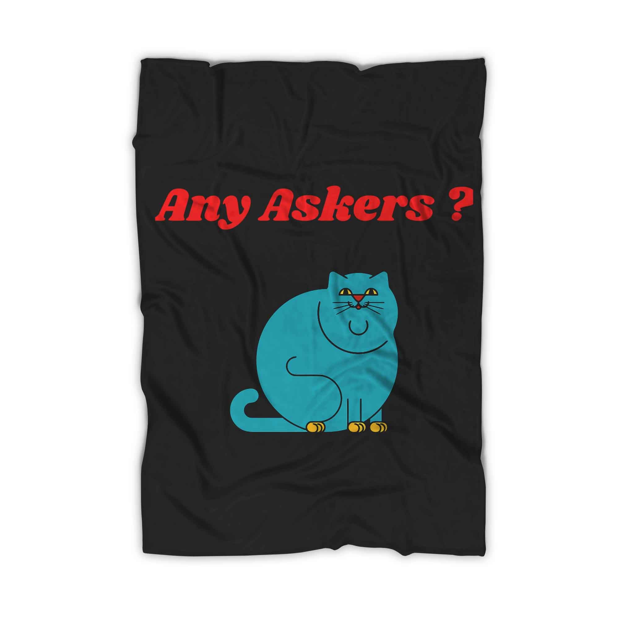 Any Askers Cute Cat Kitten Persuade Blanket