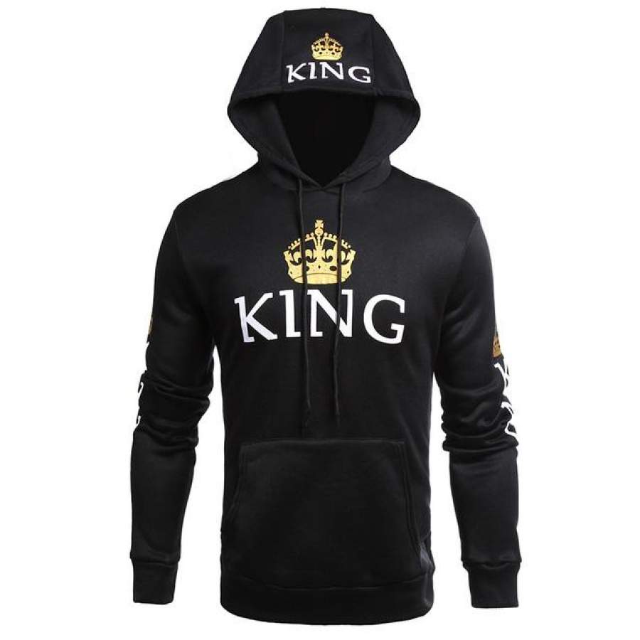 QUEEN KING Couple Hoodie Sweatshirts