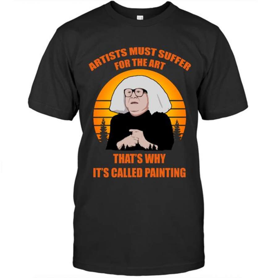 Artists Must Suffer For The Art That’s Why It’s Called Painting, Sunset Classic Vintage – Gildan Short Sleeve Shirt