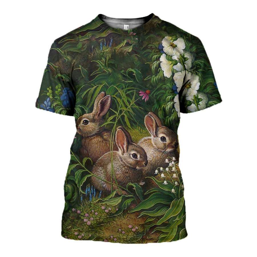 3D All Over Printed Rabbits Clothes