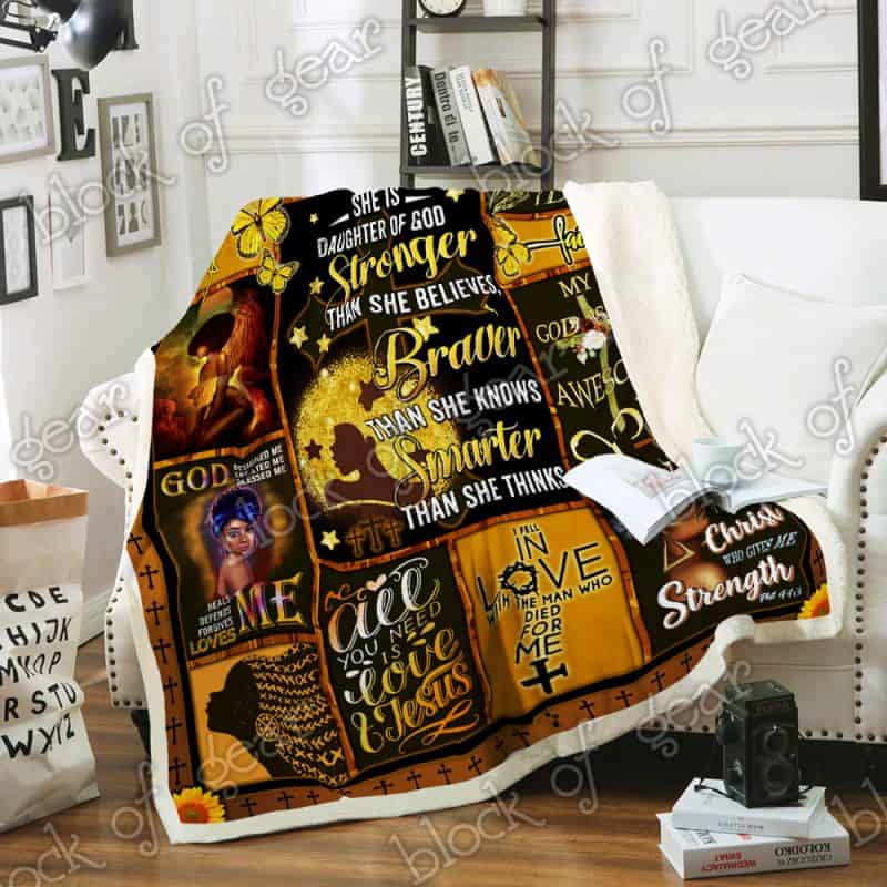 She Believed She Could So She Did Pharmacist Melanin, African American Cozy Fleece Blanket, Sherpa Blanket