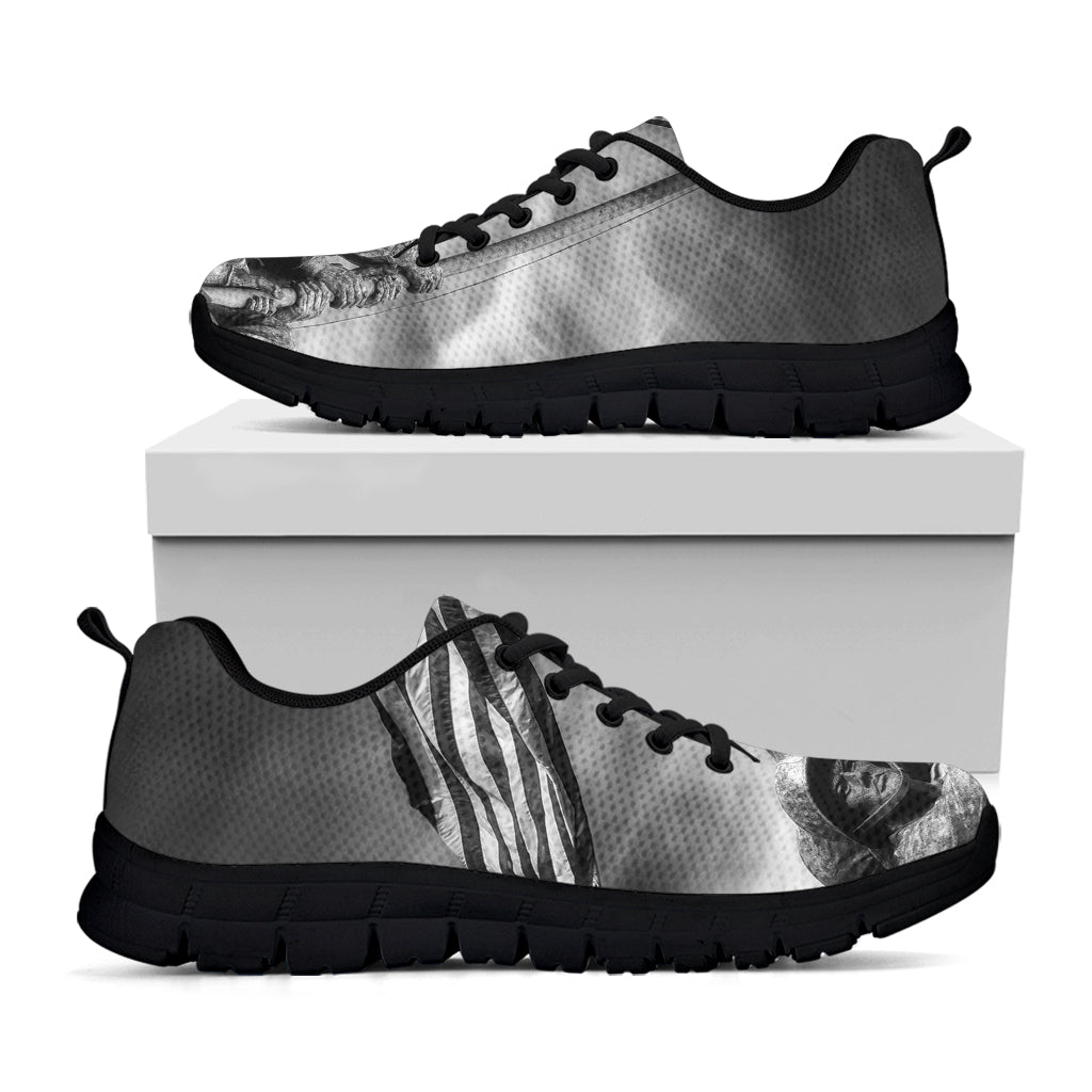 American War Memorial Print Black Sneakers