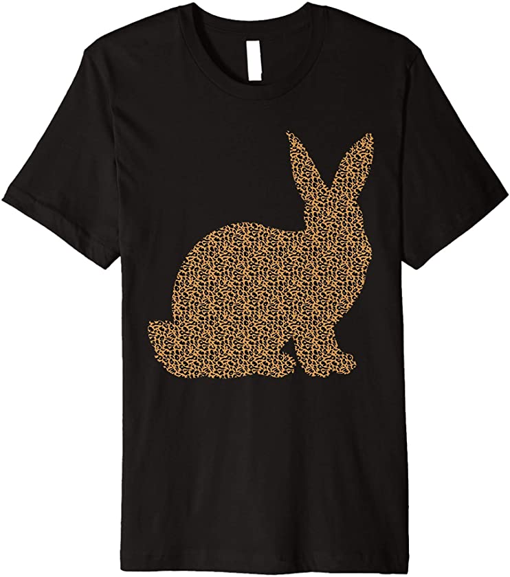 Bunny Leopard Plaid Pattern Womens Easter Bunny Easter’s Day Premium T-Shirt