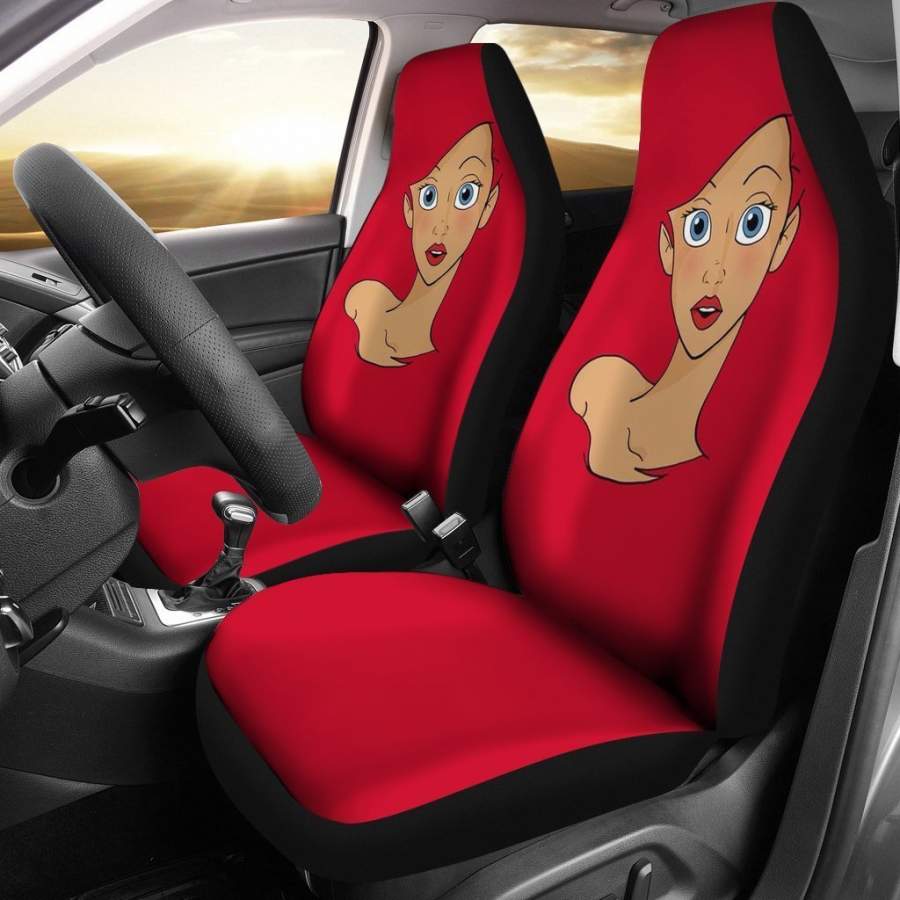 Ariel Red Hair Color Car Seat Covers