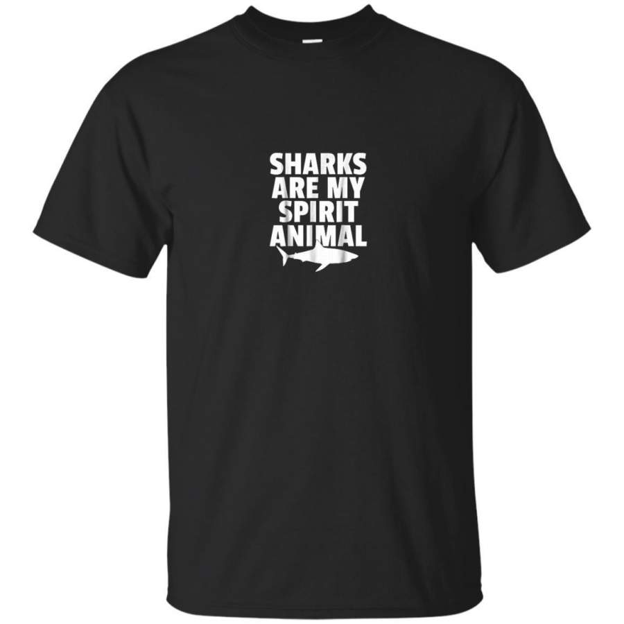 AGR Sharks Are My Spirit Animal Funny Summer Humor T Shirt Gift Jaq T-shirt