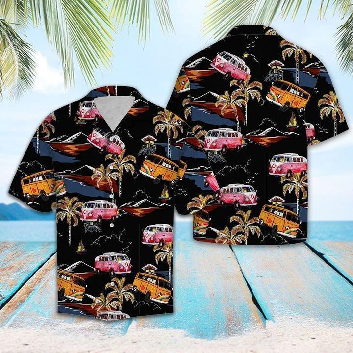 Tropical Hippie Car Hawaiian Shirt Pre12163