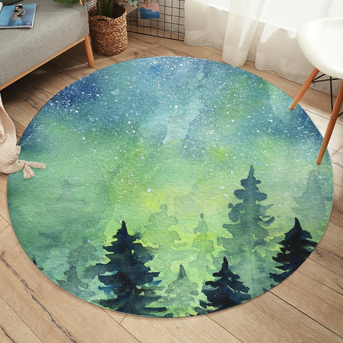 Magical Night SW2421 Round Rug