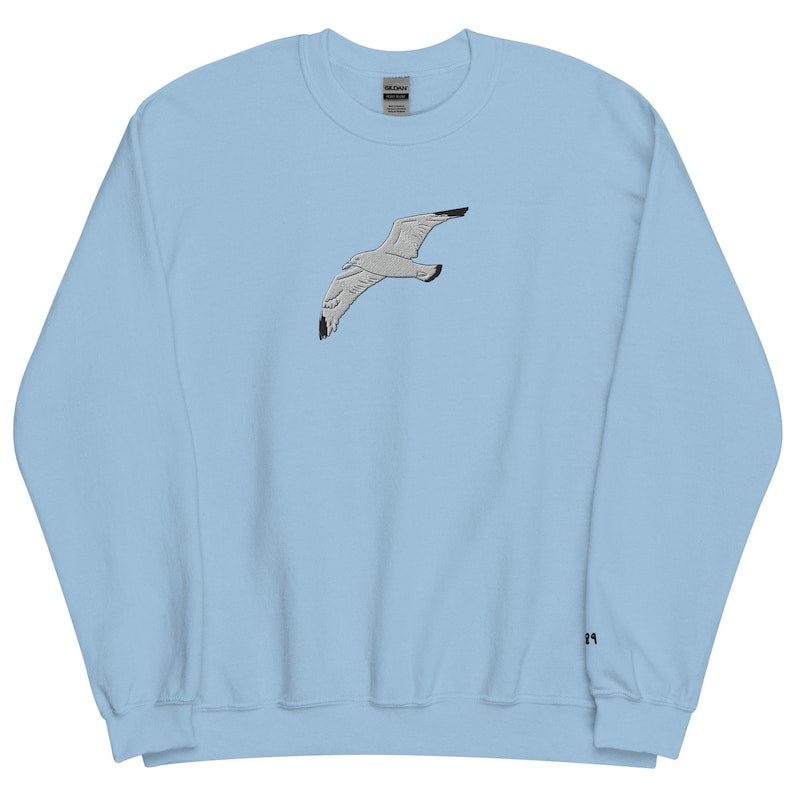 Seagull Embroidered Sweatshirt 2D Crewneck Sweatshirt All Over Print Sweatshirt For Women Sweatshirt For Men Sws2912