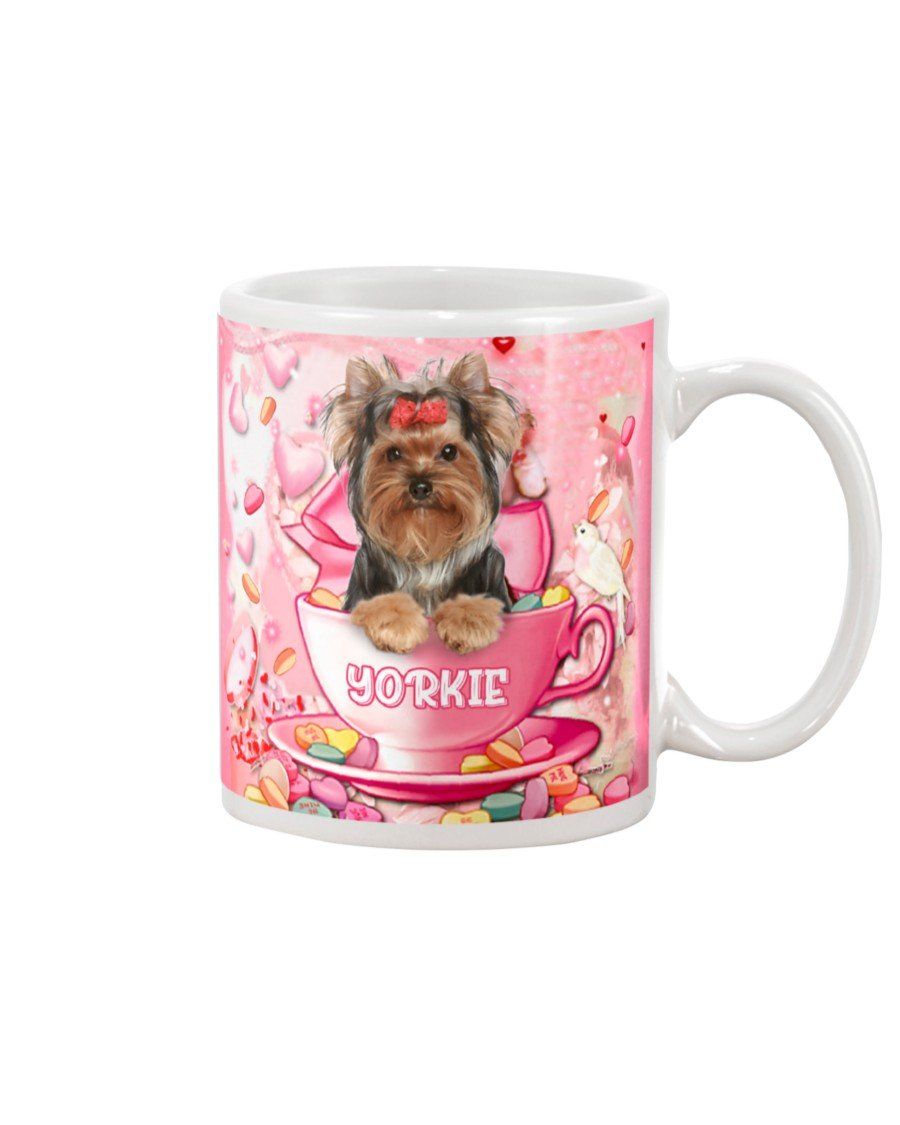 Yorkie Yorkshire Terrier Sweet Candy Gift For Dog Lovers Mug