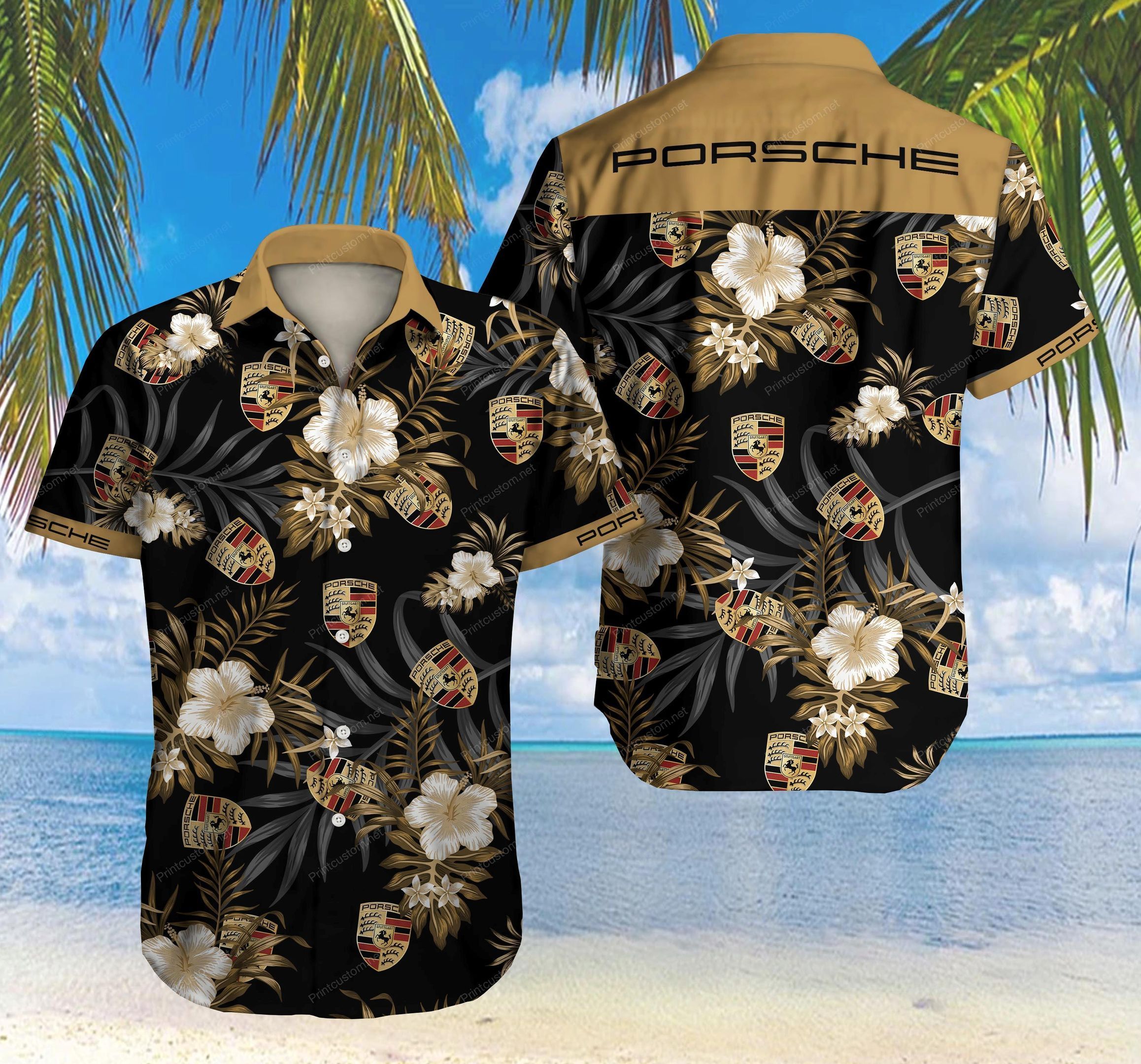 Hawaiian Shirt Summer Button Up For Men Beach Wear Short Sleeve Hawaiian Ha56582