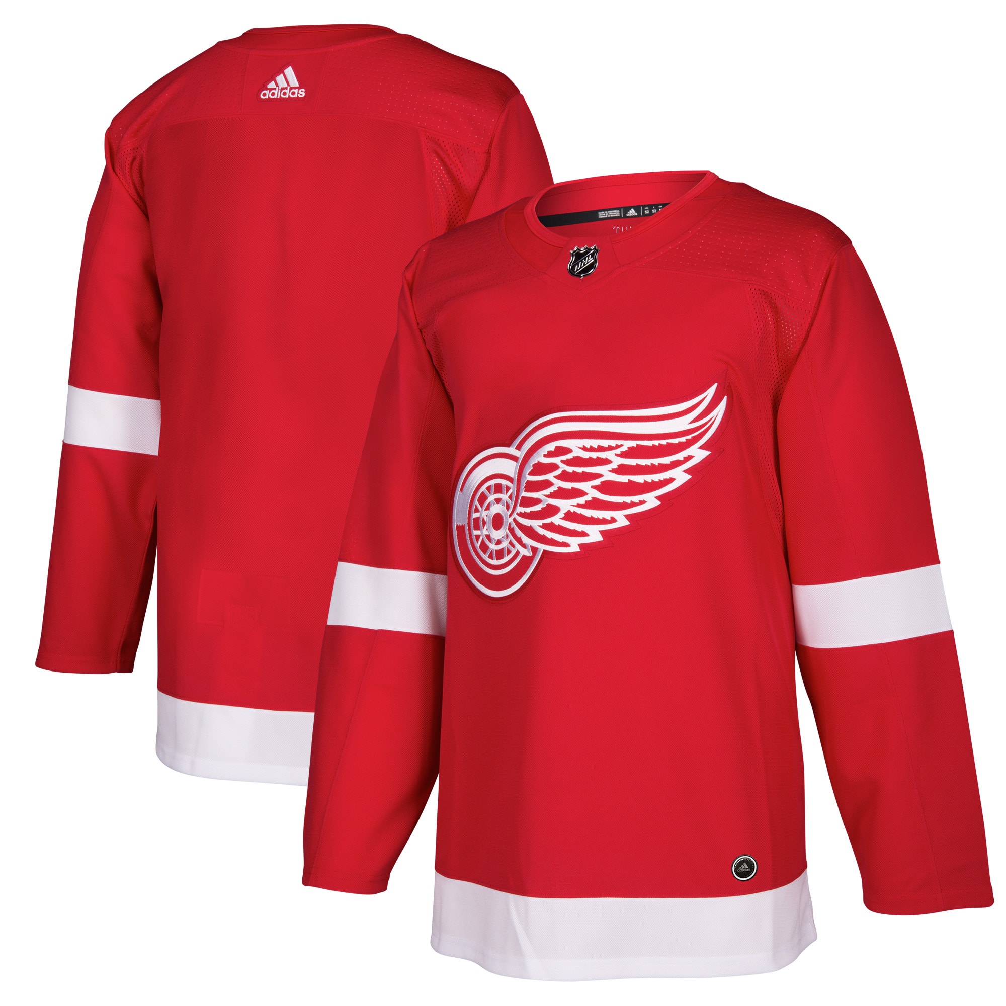 Men's Detroit Red Wings adidas Red Home Authentic Blank Jersey