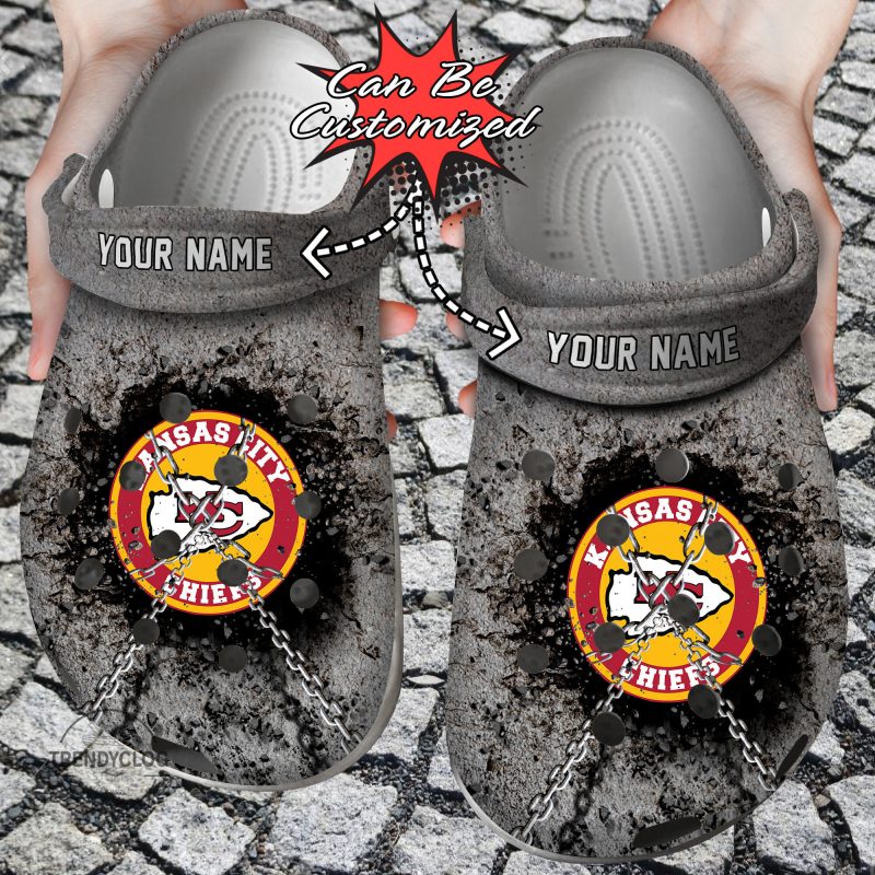 Football Chiefs Personalized Clog Shoes