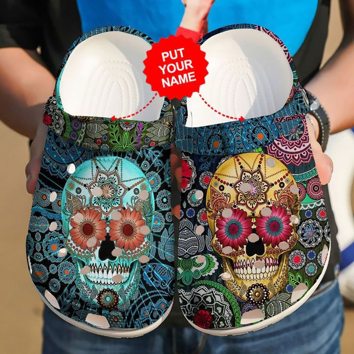 Skull Crocs – Skull Sugar Clog Shoes For Men And Women