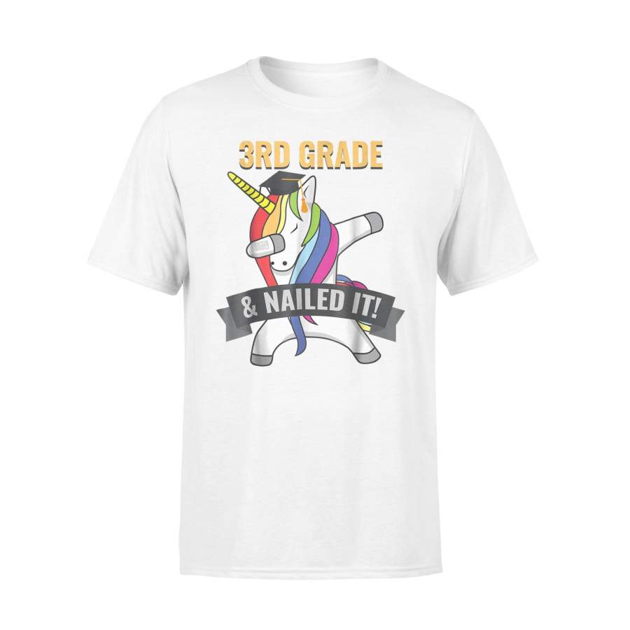 3rd Grade Nailed It Unicorn Dabbing Graduation T Shirt