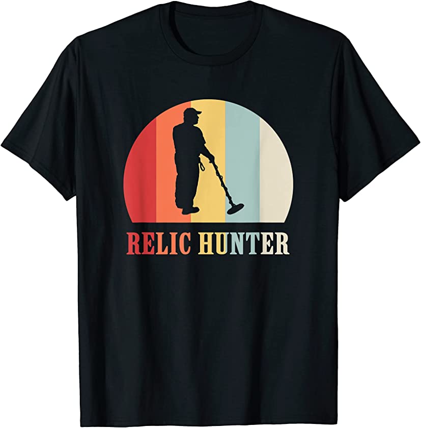 Vintage Relic Hunter Treasure Hunting Metal Detectorist Gift T-Shirt