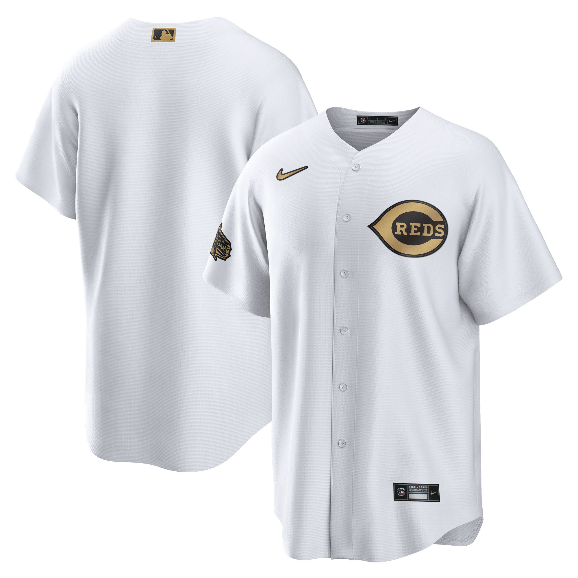 Cincinnati Reds 2022 MLB All-star Game Replica Blank Jersey – White MLB