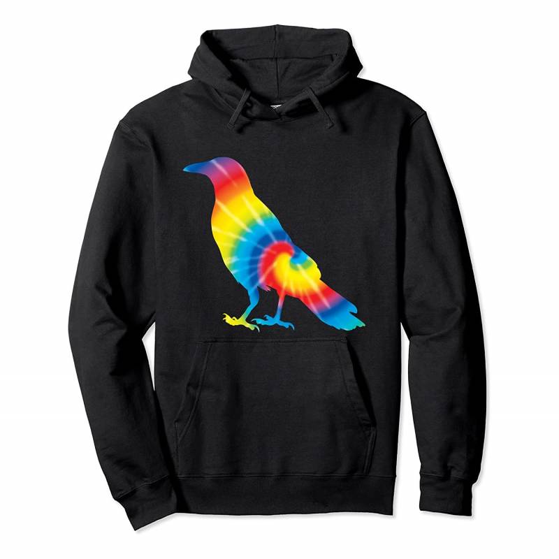 Tie Dye Magpie Rainbow Print Bird Animal Hippie Peace Gift Pullover Hoodie, T-Shirt, Sweatshirt, Tank Top, Racerback, Dolman