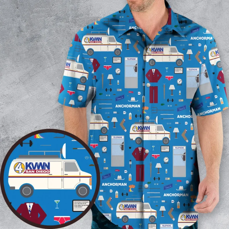 Anchor Chic Anchorman Hawaiian Shirt