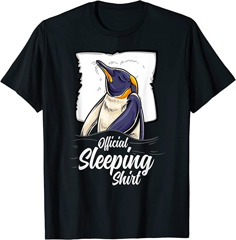 official sleeping Shirt cute penguin nap sleep nightgown T-Shirt