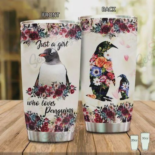 Personalized Just A Girl Who Loves Penguin Yq0602302Cl Stainless Steel Tumbler Customize Name, Text, Number