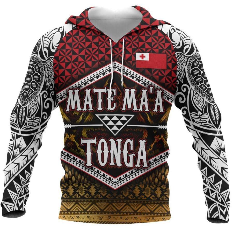 Tonga in My Heart Polynesian Tattoo Style 3D Printed Shirts TT0052