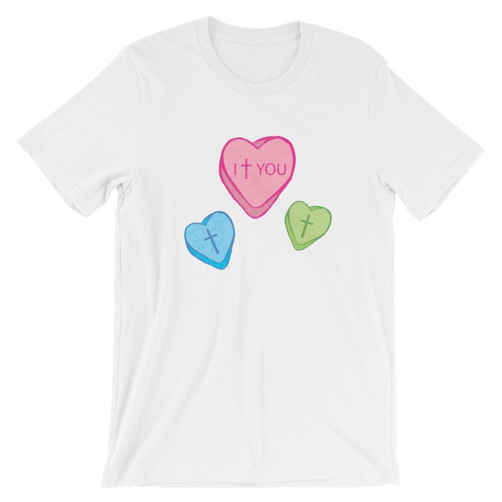 Love Candy Heart Unisex T-Shirt