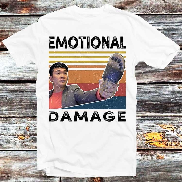 Emotional Damage Meme Funny Parody Joke T Shirt Vintage Retro Cool Gift Mens Womens Unisex Cartoon Anime Top Tee B327