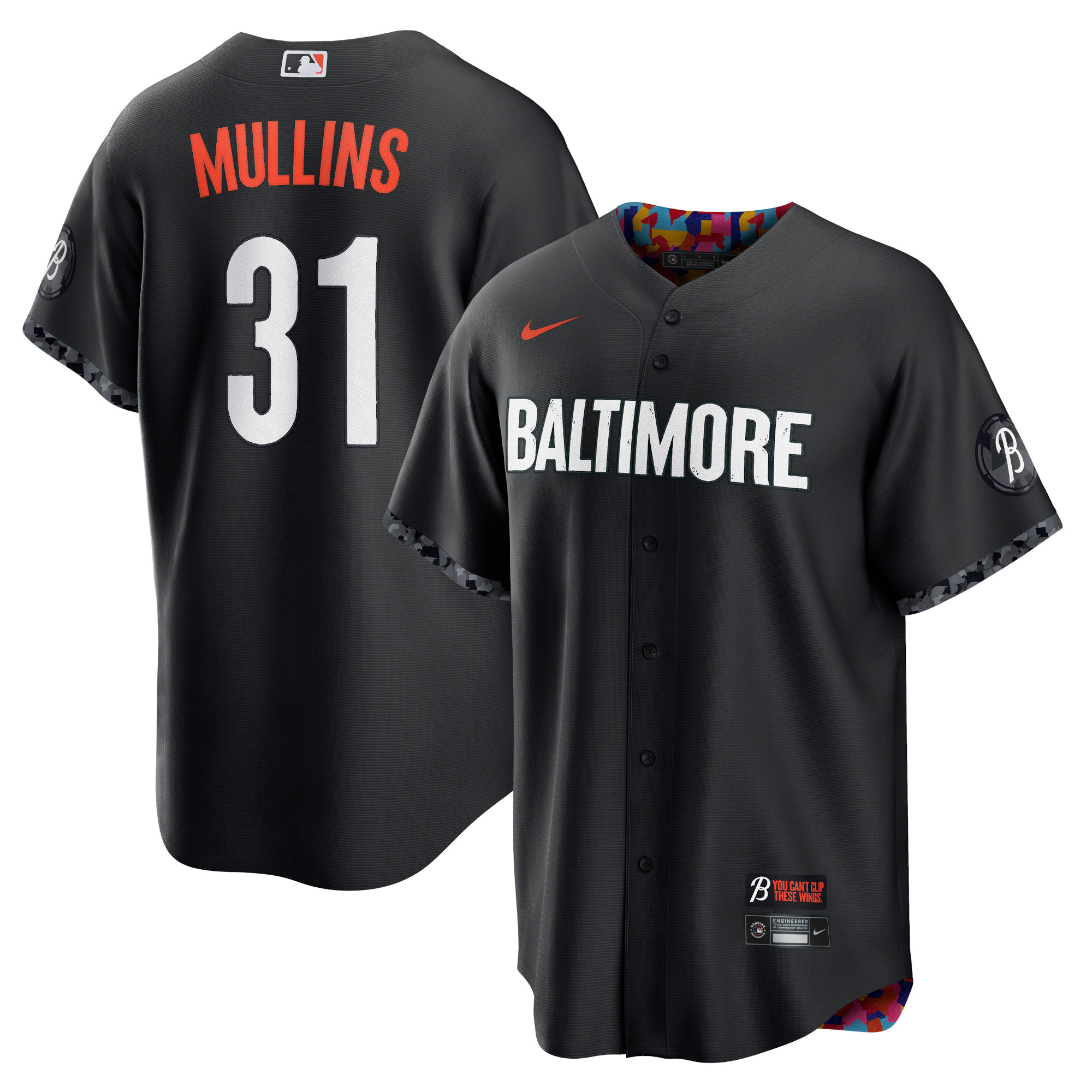 Men’s Baltimore Orioles Cedric Mullins Black 2023 City Connect Player Jersey