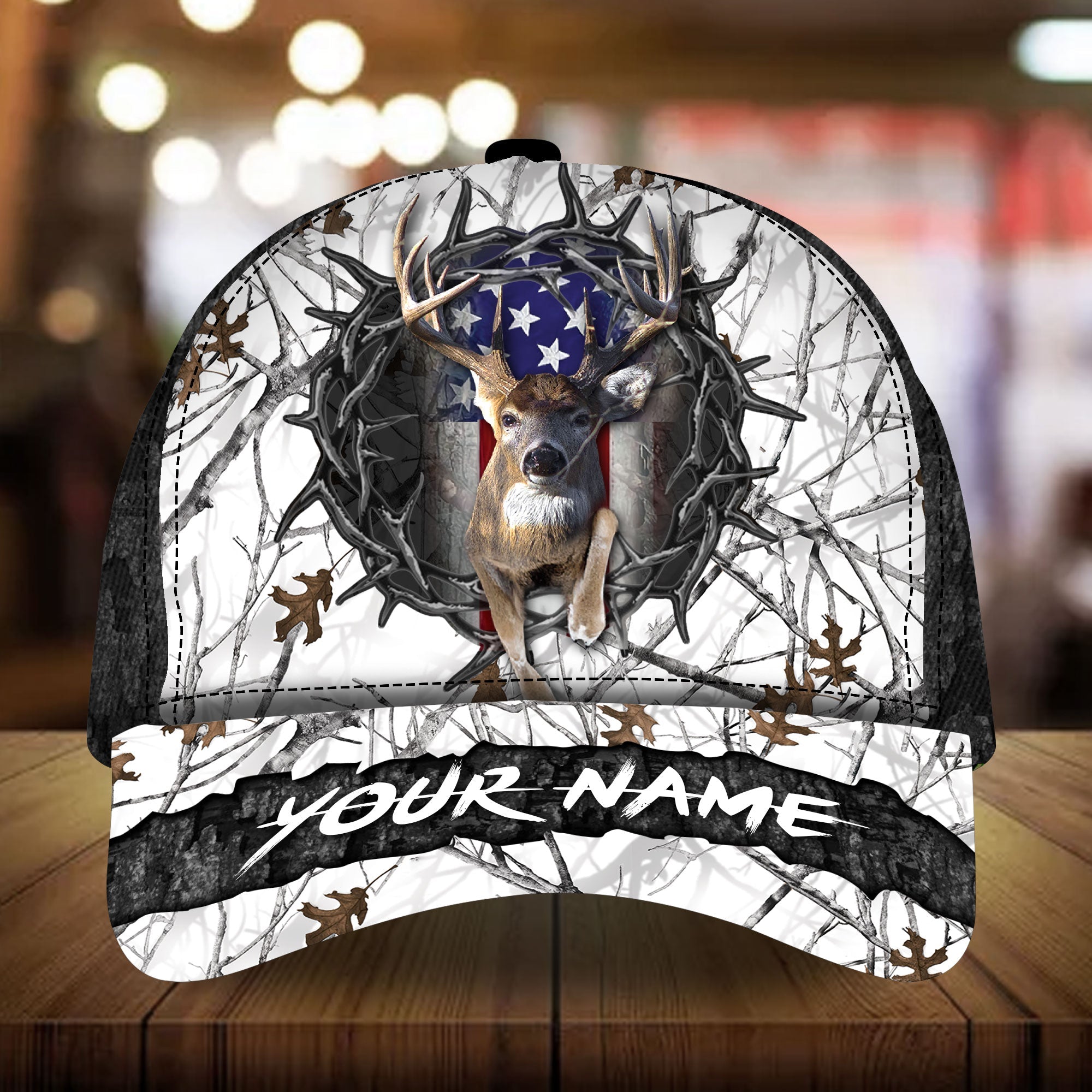 Awesome Usa Deer Hunting Classic Cap 3D Printed Multicolor Personalized |