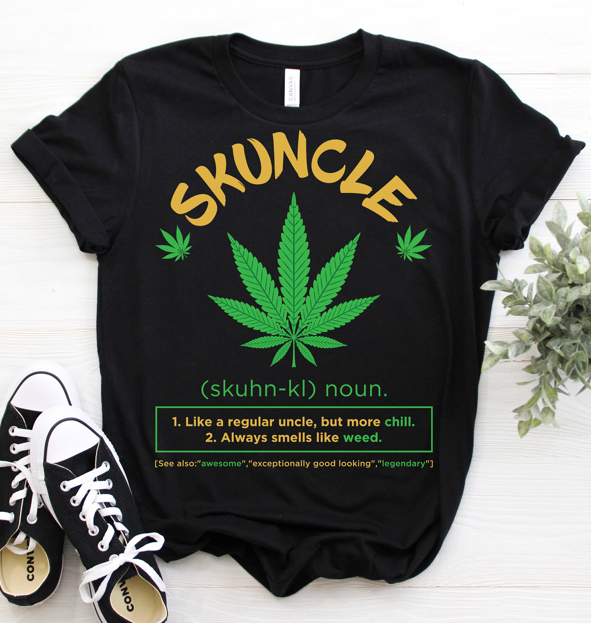 Skuncle Weed Cannabis Gift For Uncle Standard/Premium T-Shirt Hoodie