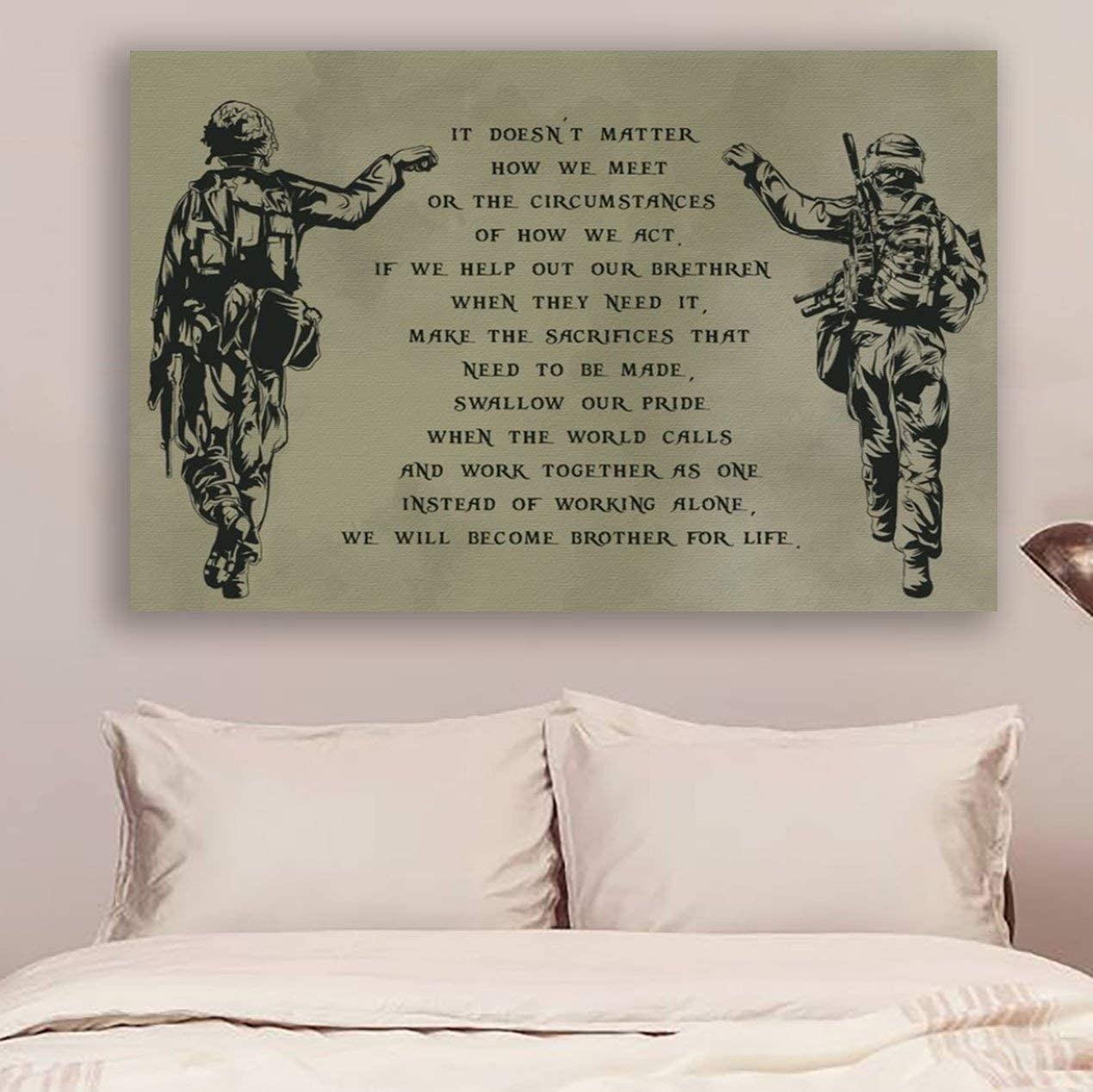 Cara Poster – Soldier Poster – We Will Become Brother- Wall Art – Home Decor- Wall Art – Home Decor