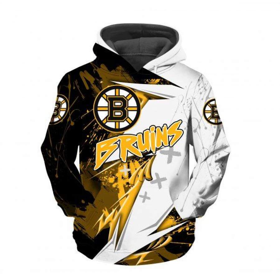 Boston Bruins All Over Printed Hoodie Unisex 3D All Over Print