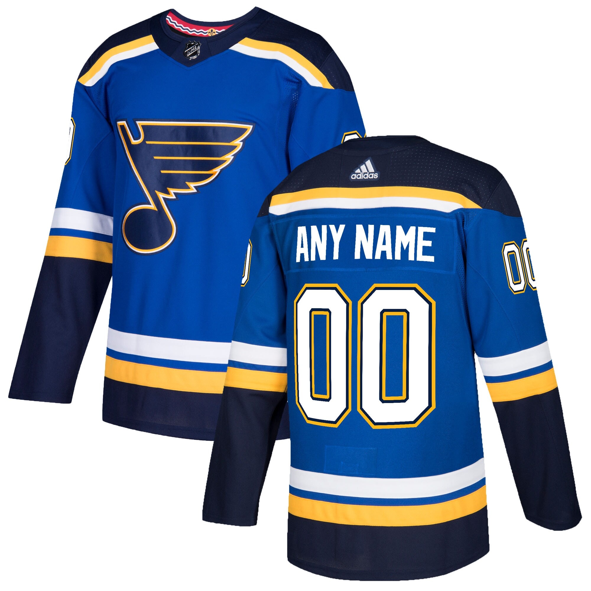 St. Louis Blues Authentic Custom Jersey – Blue