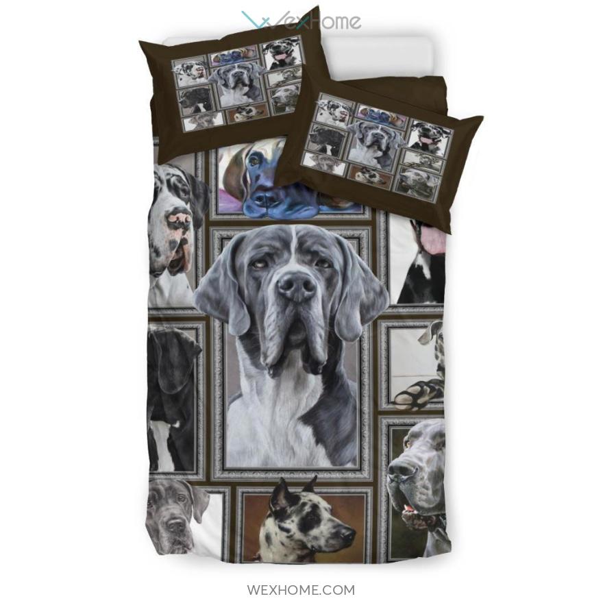 Great Dane Bedding Set – Duvet Cover And Pillowcase Set – Unique Design Amazing Gift