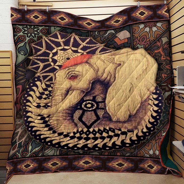 Elephant V3 H 3D Customized Quilt