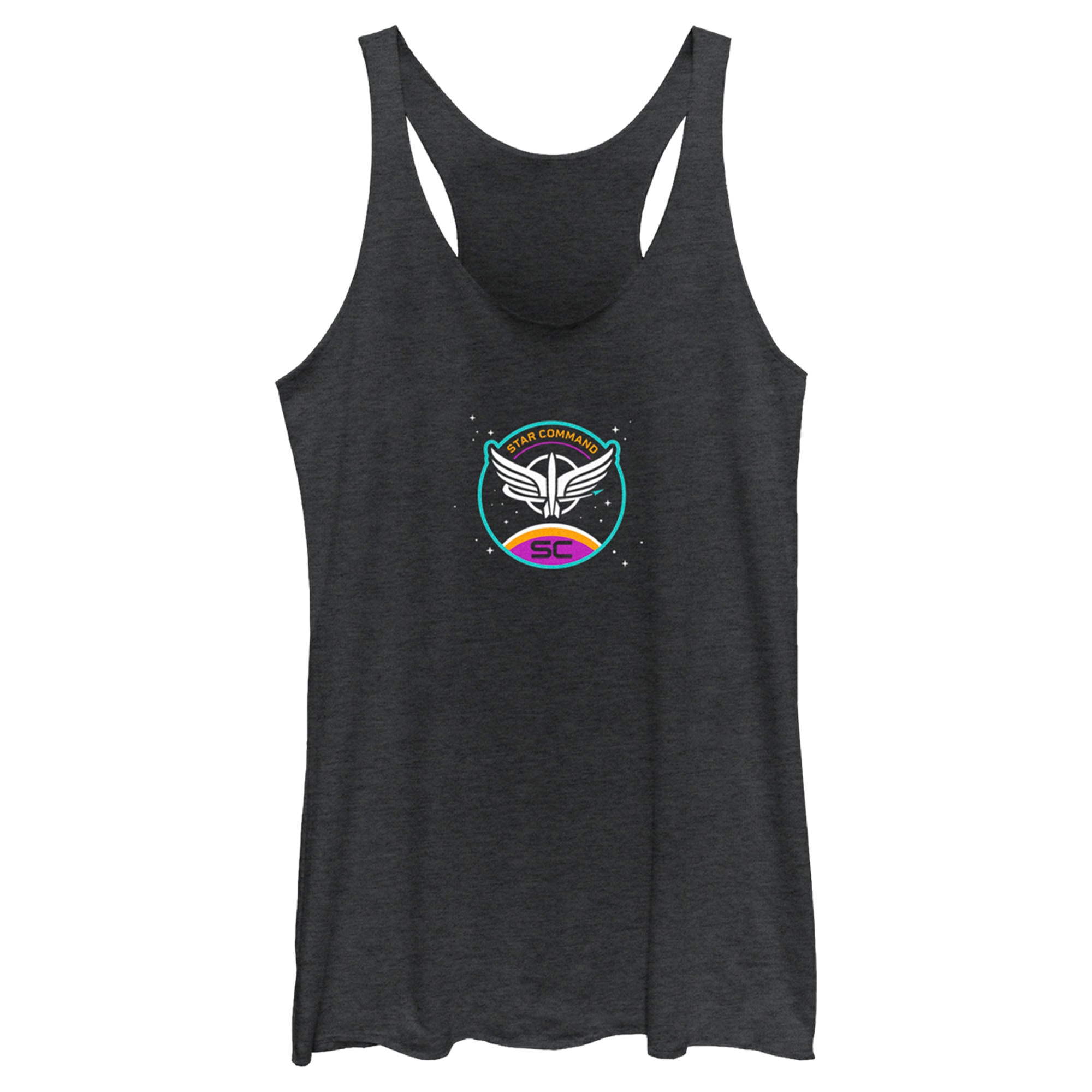 Women’S Lightyear Star Command Colorful Logo Racerback Tank Top