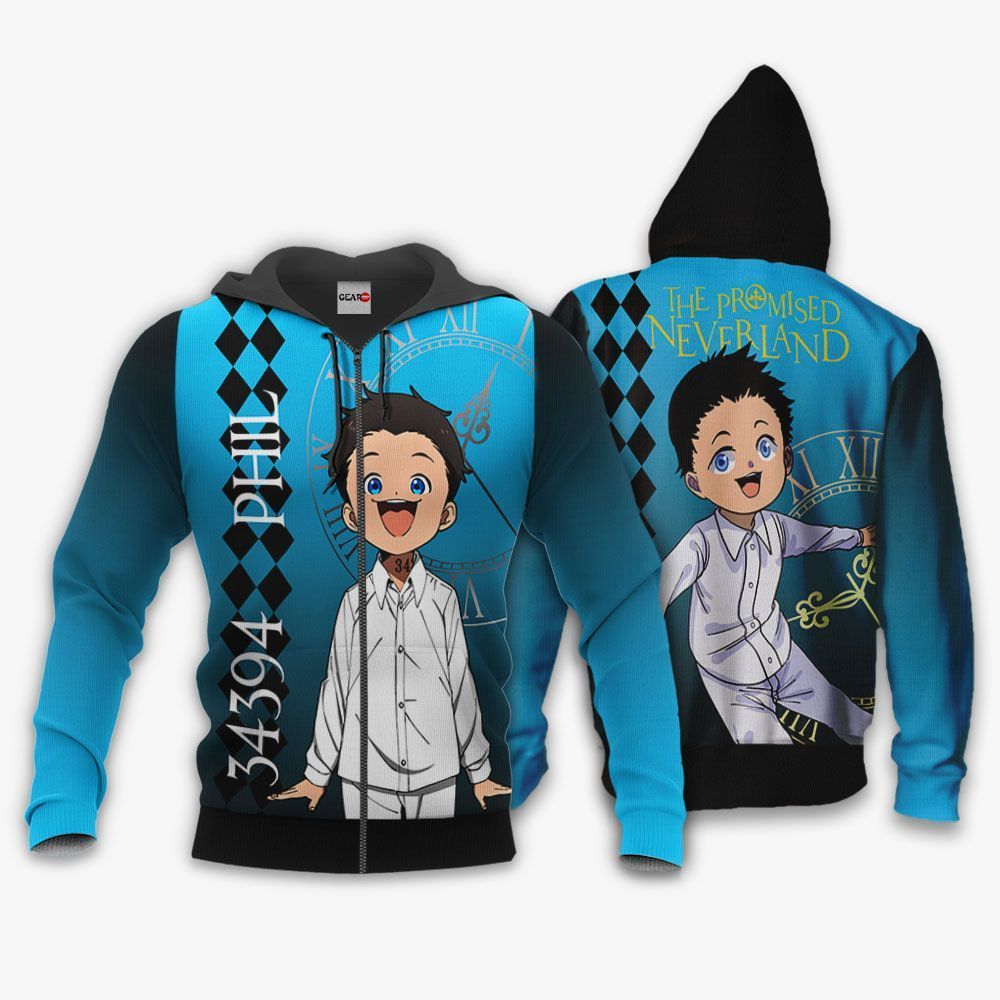 The Promised Neverland Phil Hoodie Anime Shirt Jacket