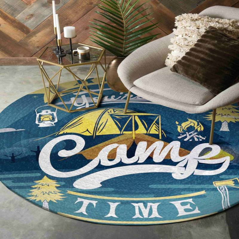 Camping Round Rug V1 NTD141298233