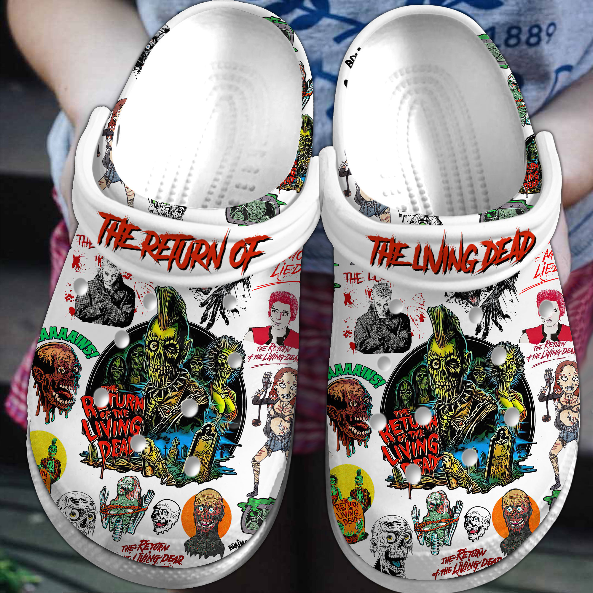 The Return Of The Living Dead Movie Crocs Crocband Clogs Shoes Comfortable For Men Women and Kids