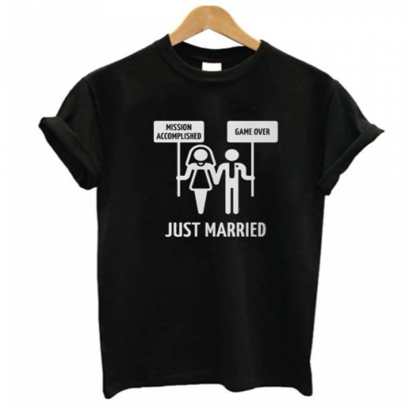 Just Married T Shirt